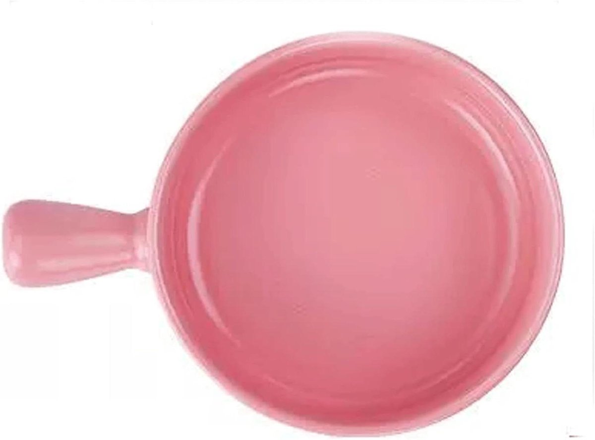 Ovenschaal Set - Braadpan Schotel - Bakken En Serveren - Hittebestendig Keramiek - 15 cm Lengte - Roze