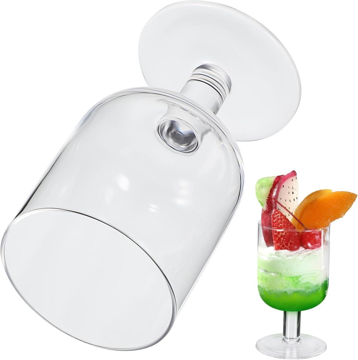Glazen Waterbeker - Dessert Schaal - Feestelijk Serveren - Fijn Afgewerkt - 300 Ml - Helder