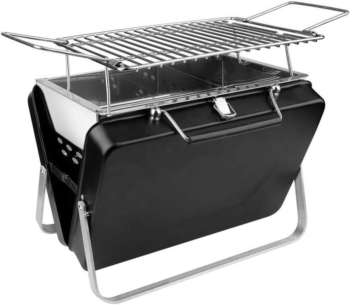 BBQ Grill - Klap BBQ - Buiten Koken - Inklapbaar Ontwerp - 38x27.5x25.7cm - Zwart