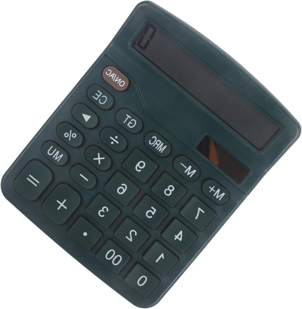 Rekenmachine Bureau - Basis Calculator - Dagelijkse Berekeningen - Sturdy Ontwerp - 14.5 cm Lengte - Donkergroen