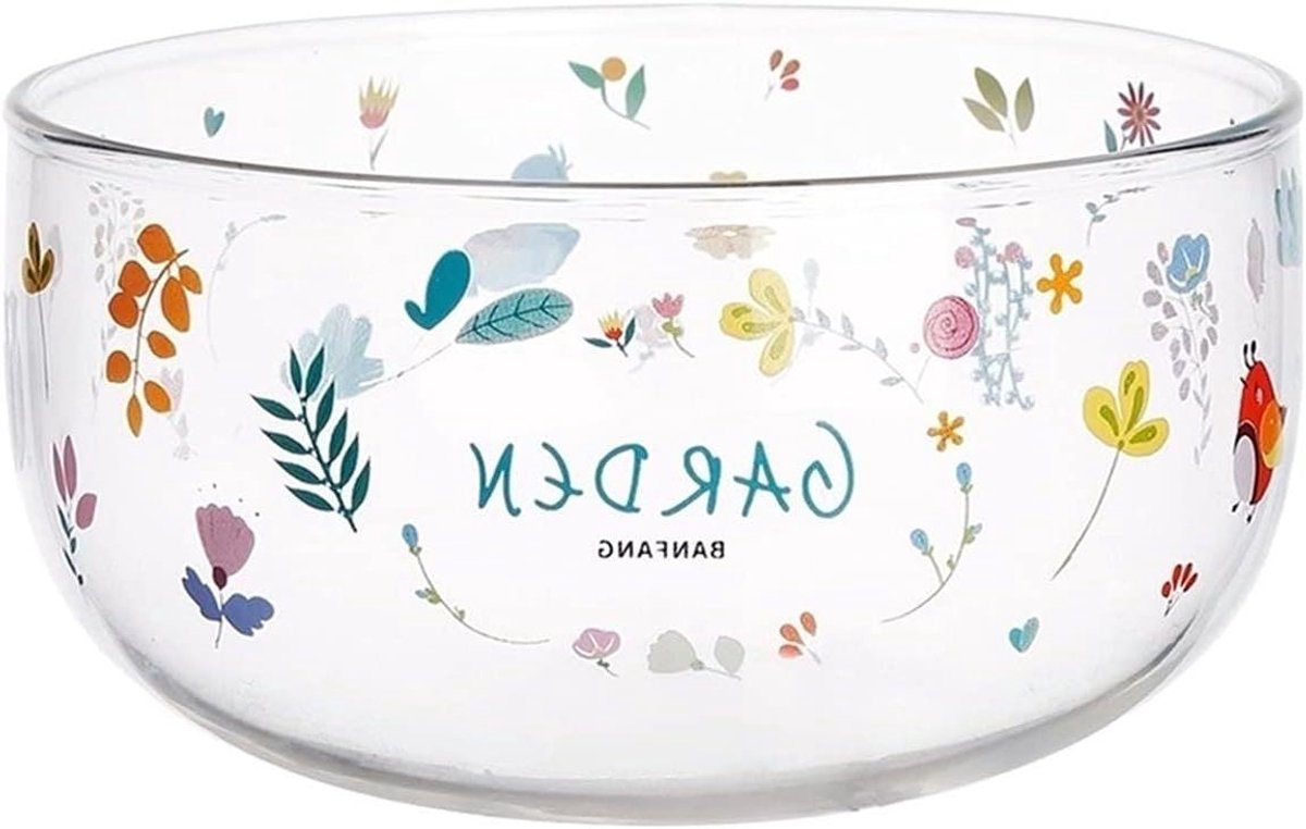 Glazen Mengkom - Salade Kom - Keuken Gebruik - Hittebestendig Glas - 500 ml - Transparant