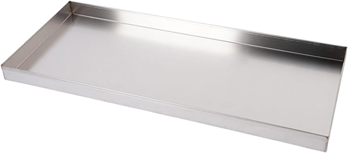 Bakplaat Roestvrij Staal Dienblad Opvangbak Condenswater Opvangen Robuust Gelast Design 70 x 60 cm Zilverkleurig