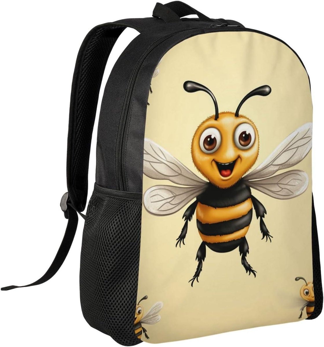 Laptop Rugzak - Computer Tas - Dagelijks Gebruik - Waterafstotend Materiaal - 41 x 30 x 11 cm - Honing Bij