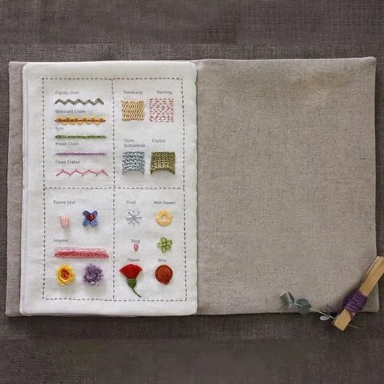 Borduursteken boek - Steekboek naaien - Creatief handwerk - 86 diverse steken - Compact formaat - Niet gespecificeerd — afbeelding 2
