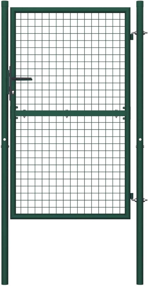 Omheiningspoort Staal - Tuinpoort Metaal - Eigendom Afbakenen - Gepoedercoat Stevig - 100x
