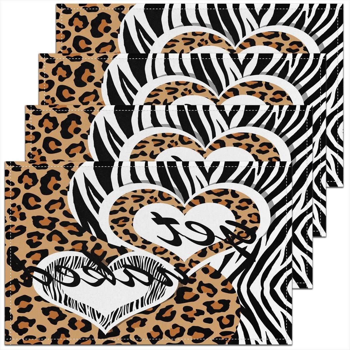 Placemats Set - Tafelmatten - Eettafel Decoratie - Hittebestendig - 45x30 cm - Multicolor