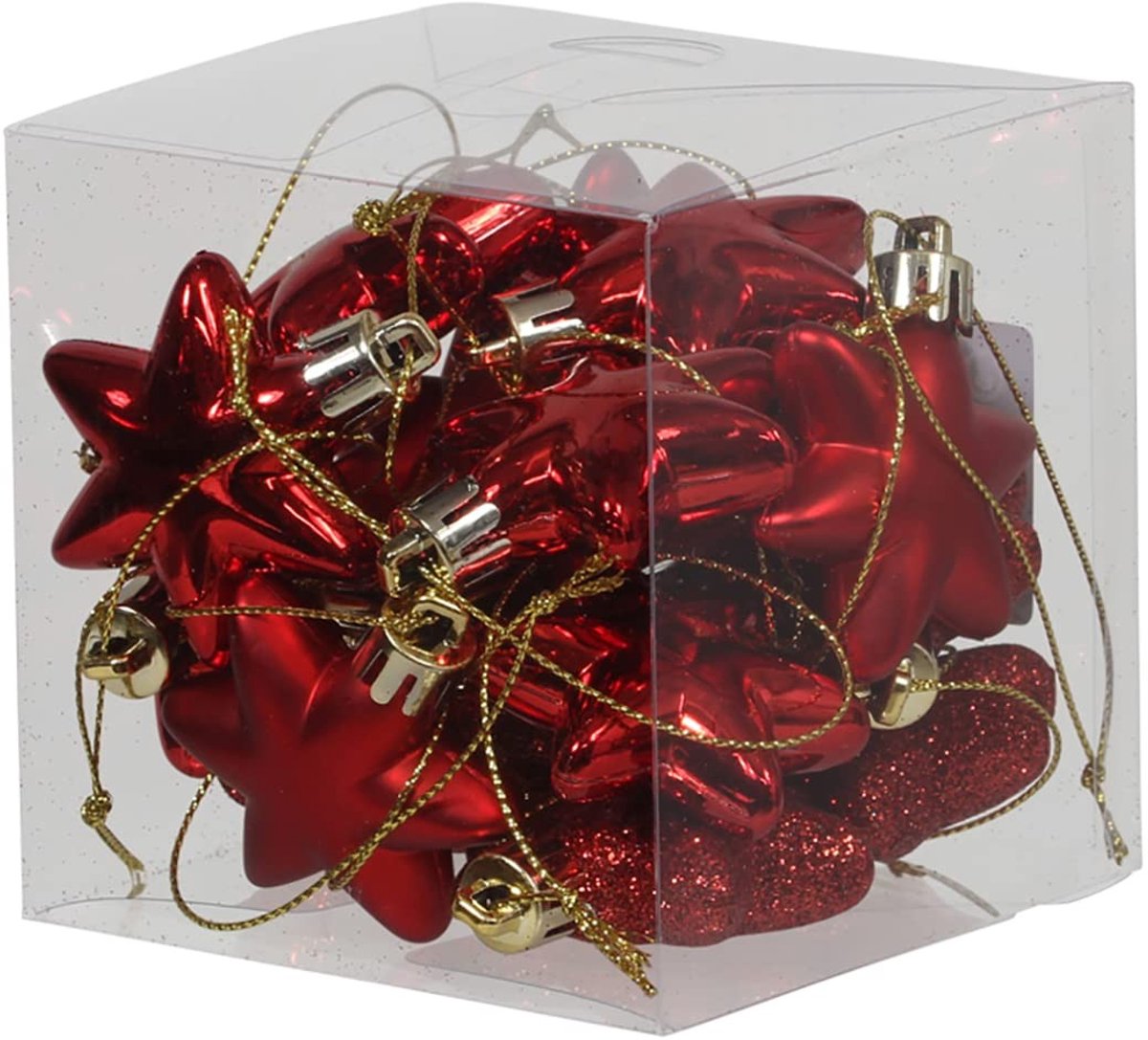 Innovra - Dailygoods - Set van 18 Onbreekbare Mini-Kerstballen voor Buitengebruik