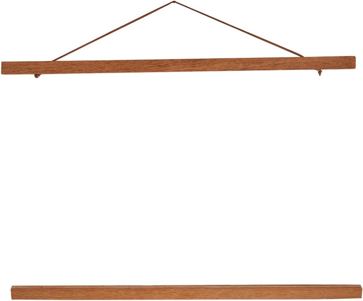 Posterhanger Hout - Magneet Frame - Kunst Ophangen - Sterke Magneten - 50cm - Teak