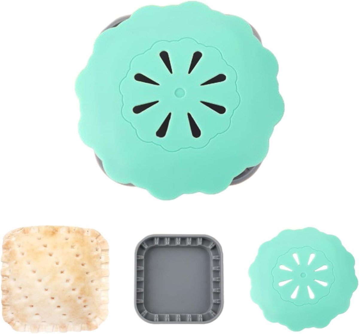 1 Stuk Krimpfolie Toaster voor Sandwiches, Multi-functionele Broodpers, Ideaal voor het Maken van Burgers en Taarten, Keukenhulpmiddel voor DIY Koken