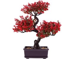 Kunstmatige Bonsai Boom in Pot - Decoratieve Planten voor Zen Tuin, Interieur en Tafelversiering, Japanse Stijl