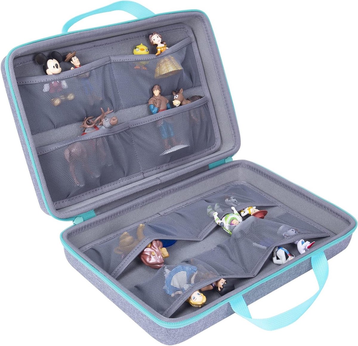 Hard Case Cover voor Tonies Luisterfiguren - Ruimte voor 16-20 Figuren, Draagtas (Rood)