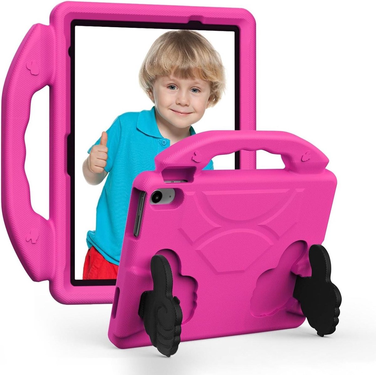 Tablet Hoes Kinderen - Beschermhoes Tablet - Thuis Leren - Lichtgewicht EVA Schuim - Voor 11 inch - Roze