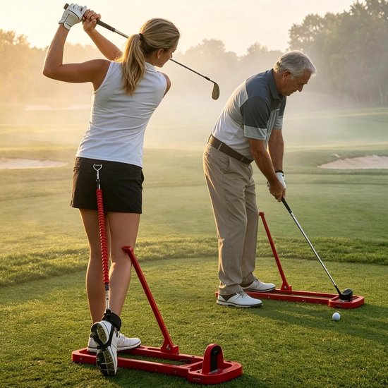Golfswinghulp - Golf Trainingshulp - Swing Verbeteren - Verstelbare Riem - 97-123cm Riem - Niet gespecificeerd — afbeelding 2