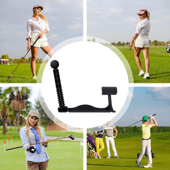 Golf Swing Trainer - Swing Corrector - Golf Training - 144° Hoek Correctie - Lichtgewicht Ontwerp - Zwart van GOLF — afbeelding 3