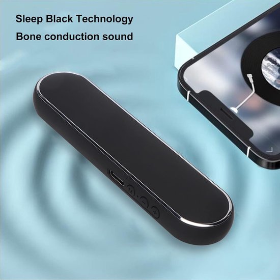 Onder kussen luidspreker - Stereo geluid - Beter slapen - Begeleidingstechnologie - 400mAh batterij - Zwart — afbeelding 2