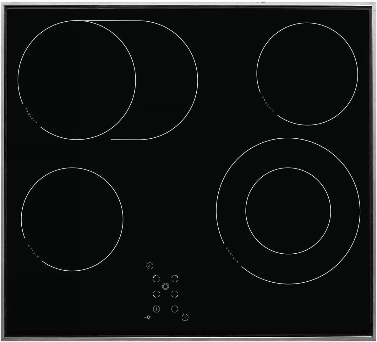 Autonome Kookplaat - Inbouw Kookplaat - Keuken Gebruik - Touch Bediening - 60 cm - Zwart RVS