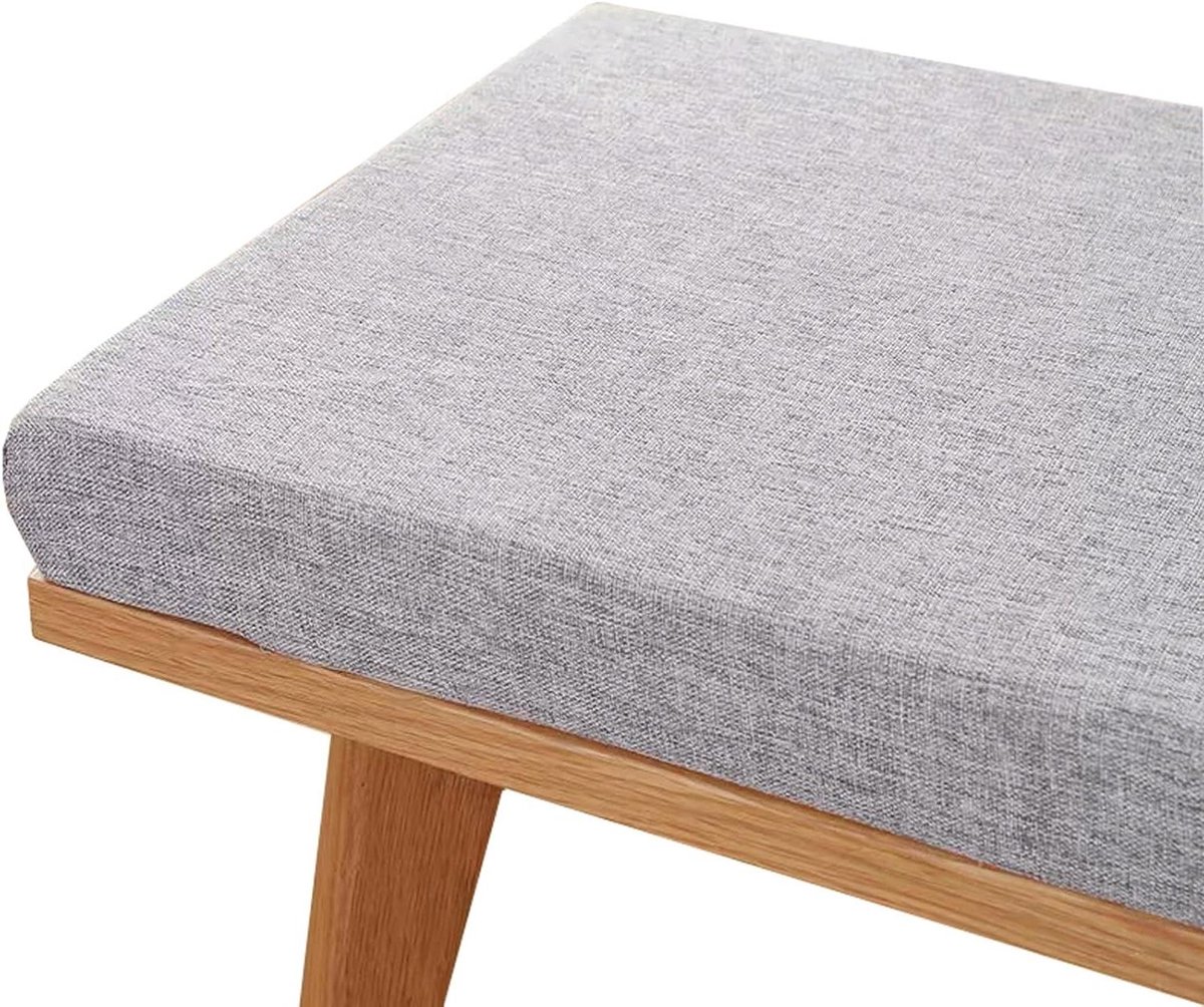 Bankkussen - Zitkussen - Buiten Zitten - Antislip Ontwerp - 180 x 30 cm - Grijs