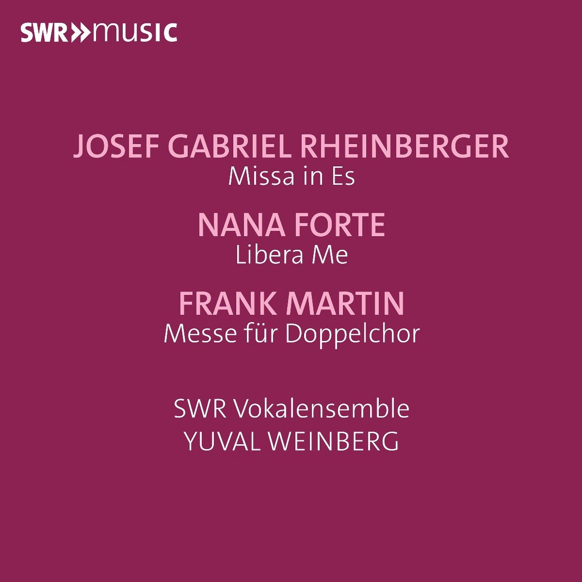 SWR Vokalensemble, Yuval Weinberg - Masses For Double Choir (CD)