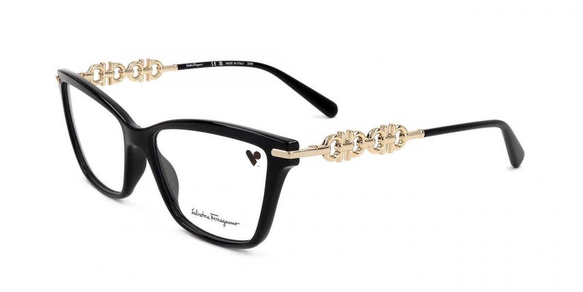 Ferragamo SF2921 Black 55/15/145 WOMAN Brilmonturen