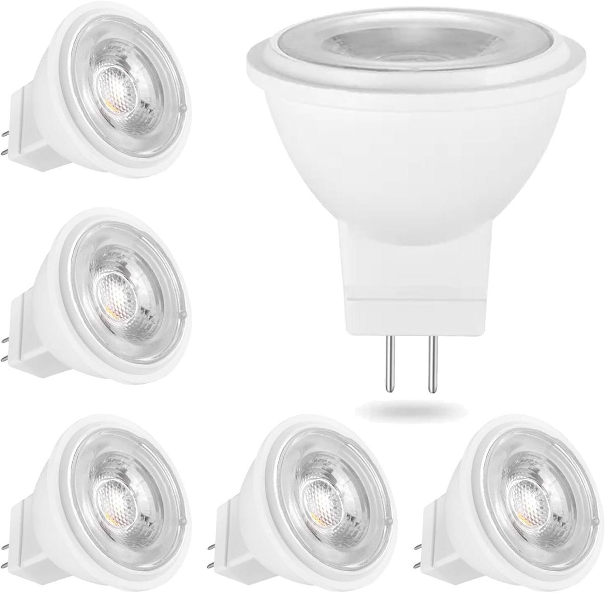 LED Lampen - Spots Vervangers - Algemene Verlichting - Lange Levensduur - 6 Stuks - Warm Wit