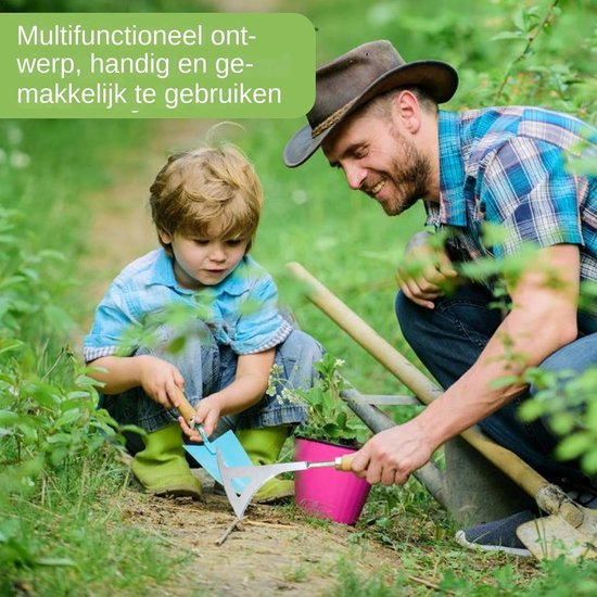 Handmatige onkruidwieder - Tuin wiedgereedschap - Onkruid verwijderen - Roestvrij staal - 35 cm - Niet gespecificeerd — afbeelding 2