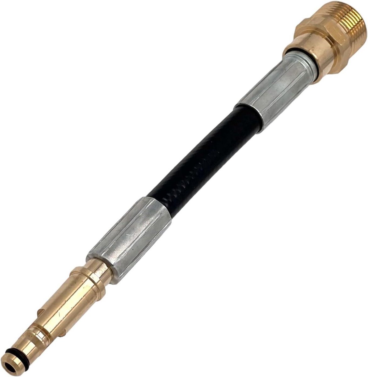 Hogedrukslang Adapter - Quick Click Connector - Hogedruk Reinigen - Universele M22 Binnendraad - 160 Bar Max - Zwart