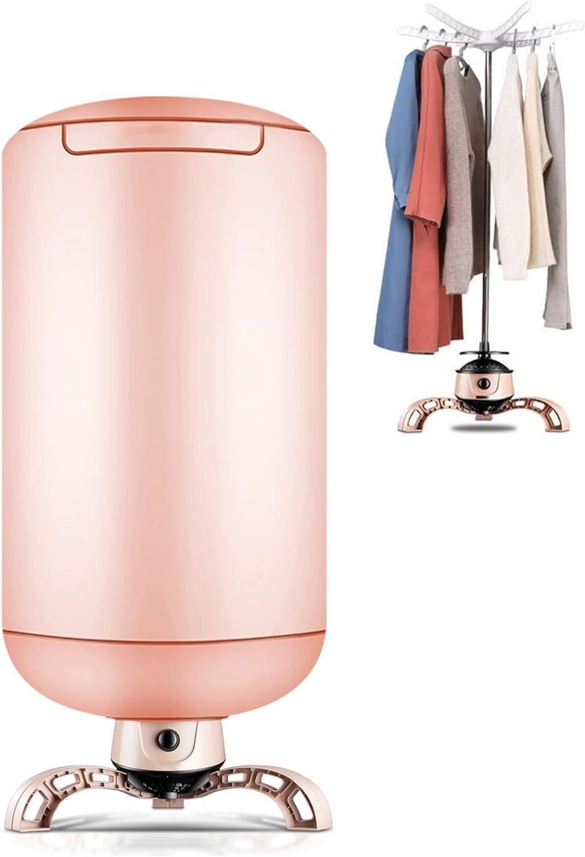 Wasdroger Opvouwbaar Kledingdroger Droogrek Snel Kleding Drogen Met Schoenrek 900W Vermogen Roze