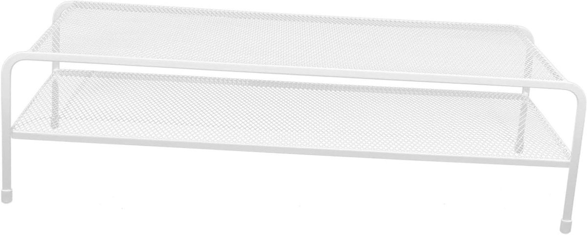 Monitor Verhoger - Bureau Verhoger - Ergonomisch Werken - Met Opbergruimte - 50 cm Breed - Wit