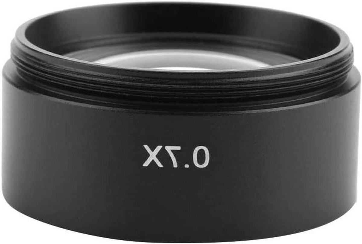 Hulp objectief - Microscoop lens - Detail observatie - Vergroot gezichtsveld - 48 mm draad - Zwart