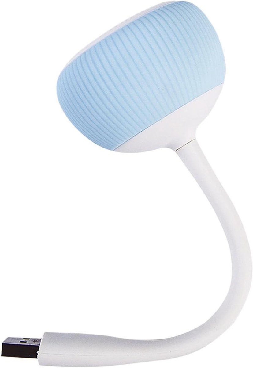 Kleine computerspeakers - Desktop geluid - Werk en studie - USB gevoed - 8 x 6 x 8 cm - Blauw