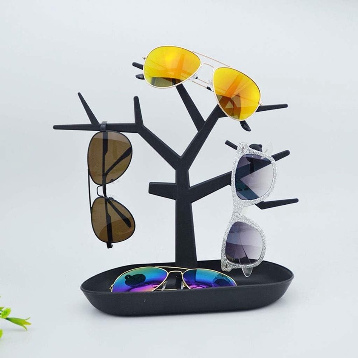 Houder bril Creative glazen display standaard Persoonlijkheid Boom-vormige ornamenten Raamdecoratie Counter kleine ornamenten Multifunctioneel Display Stand zonnebril Frame Zonnebrillen opslag