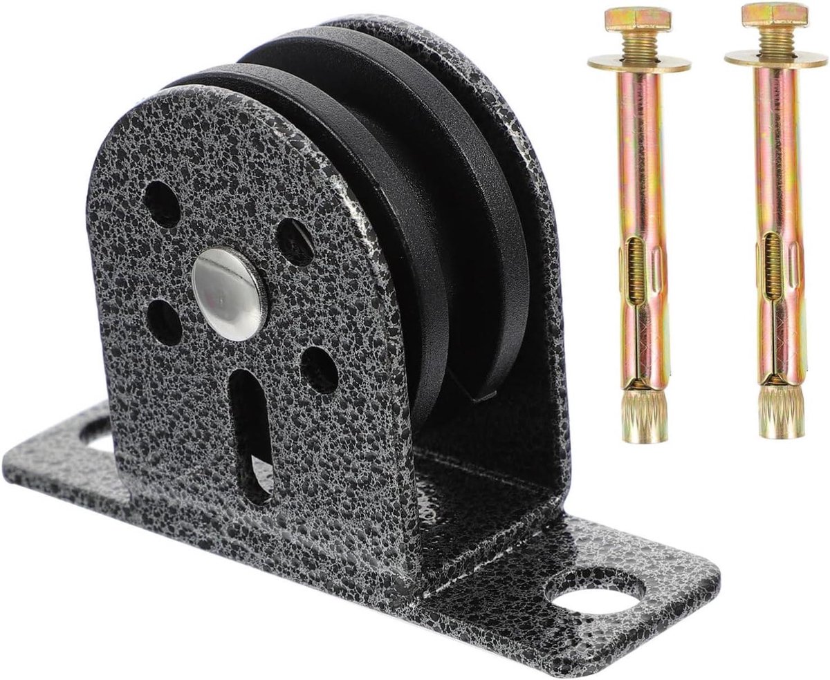 Fitness Katrol - Hefkatrol Geluidloos - Thuisgym Krachttraining - Versterkt Materiaal - 11X6.5X3CM - Zwart