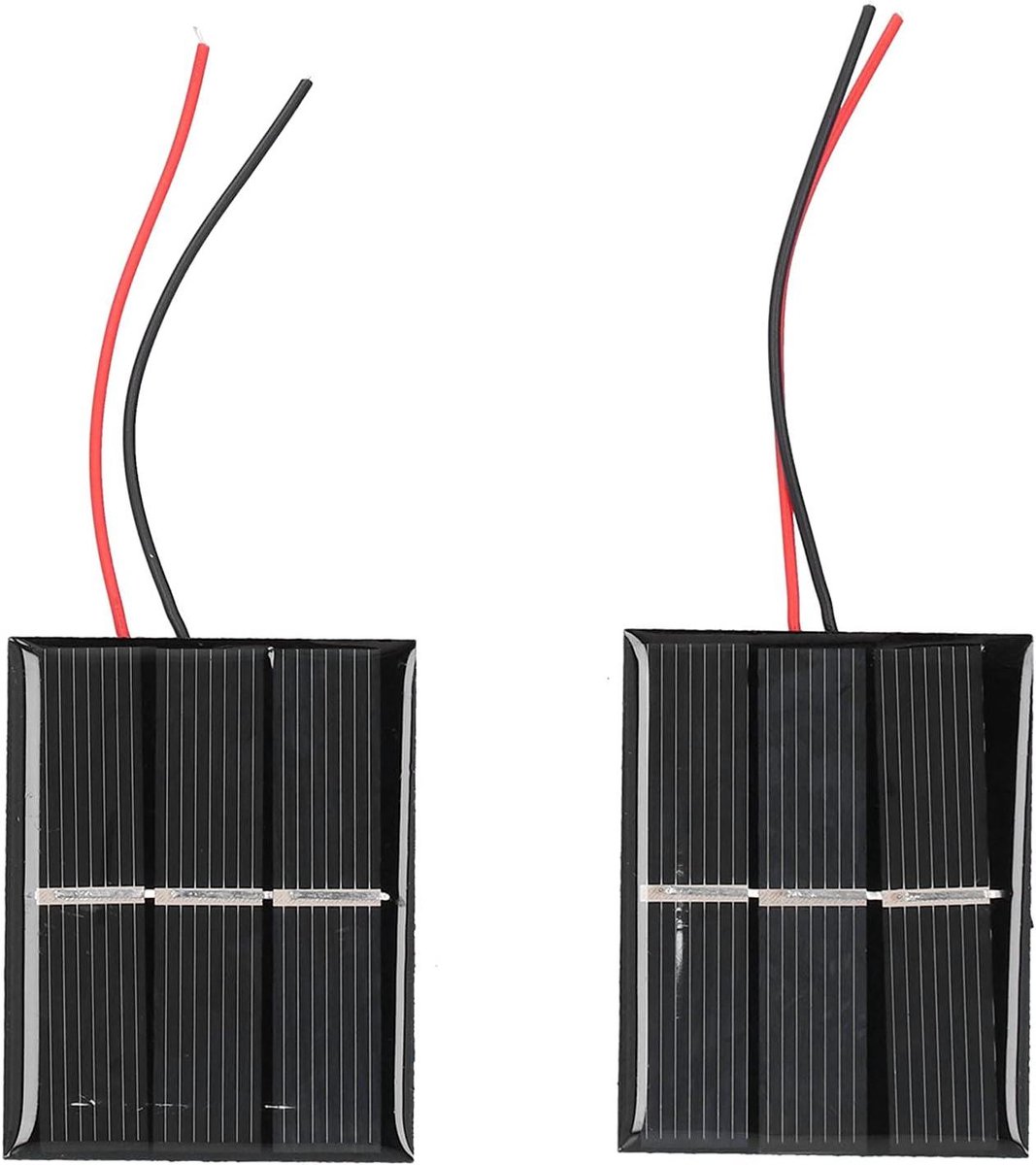 Zonnepaneel Module - Zonnecel Set - Buitenverlichting Laden - Hoge Conversie - 10x8x1 cm - Zwart