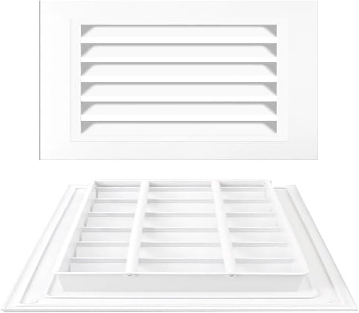 Ventilatierooster Vierkant - Lucht Uitlaat - Ventilatie Verbeteren - Aluminium Legering - 15x15 tot 60x60 - Wit