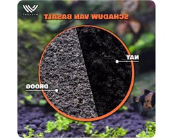 Aquariumgrind Zwart - Aquariumzand Bodem - Aquarium Decoratie - 100% Natuurlijk - 1 kg - Zwart