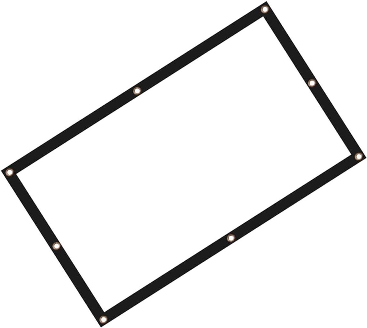 Projectiescherm Glasvezel - Draagbaar Scherm - Thuisbioscoop Presentaties - Gelijkmatige Lichtverspreiding - 84 Inch 16:9 - Wit