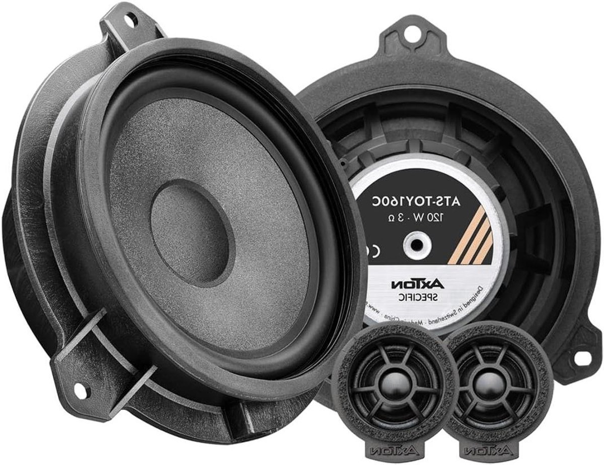 Autoluidsprekers - Componentensysteem - Auto Geluid Upgrade - 100% Plug en Play - 165 cm - Zwart