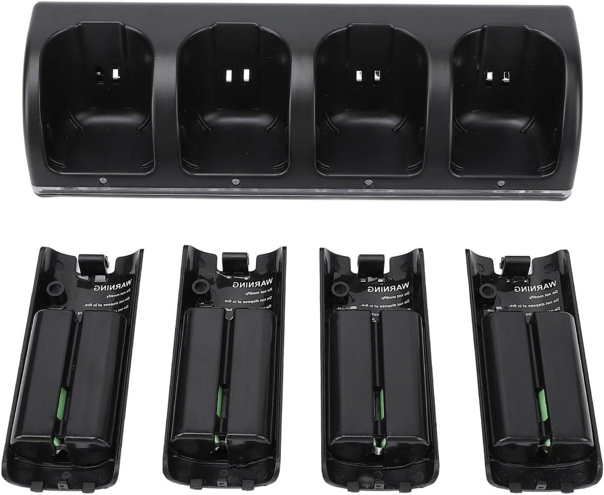 Oplaaddock - Batterijstation - Gaming Controllers - 4-in-1 Laden - 4x 2800mAh - Zwart