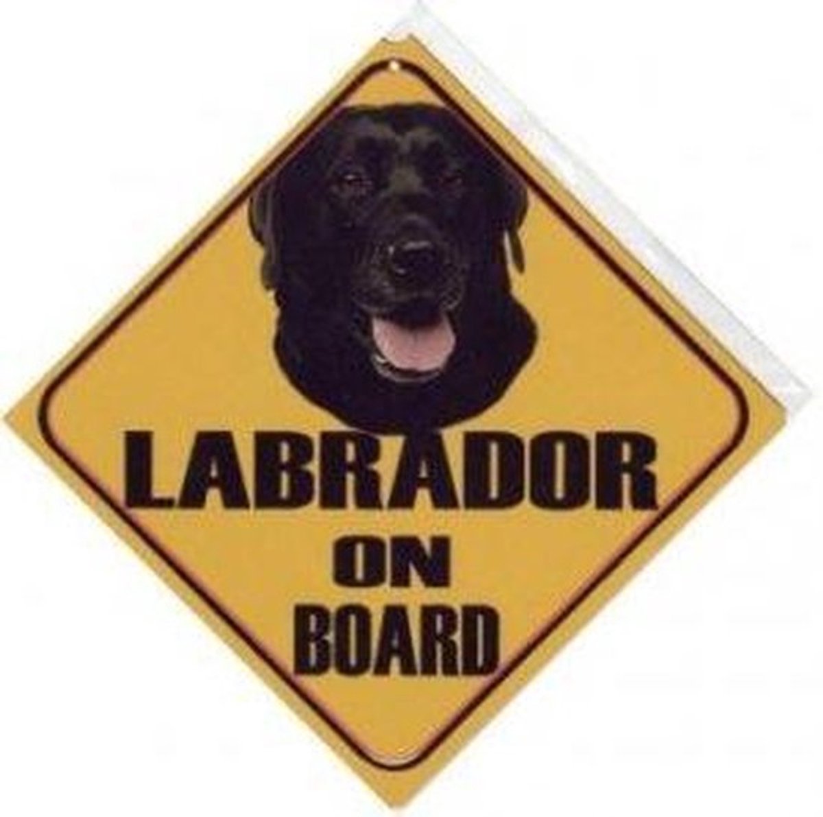 Autobordje Labrador Zwart