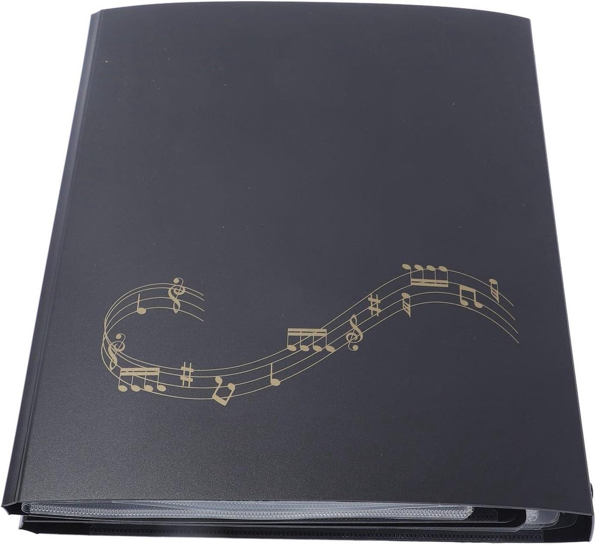 Bladmuziekmap Uitbreidbaar - Muziekmap A4 - Muziek Opslaan - 52 Pagina Capaciteit - A4 - Zwart