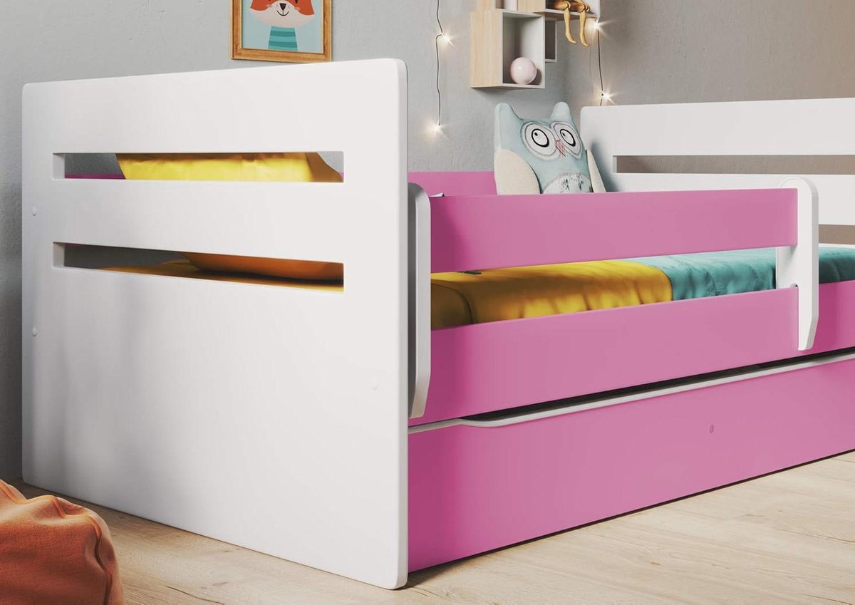 Dagbed, roze, 1 persoon