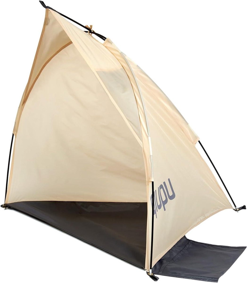 Strandtent Mini - Zonnescherm - Bescherming tegen zon - UPF 50+ bescherming - 100 x 75 cm - Zandkleurig
