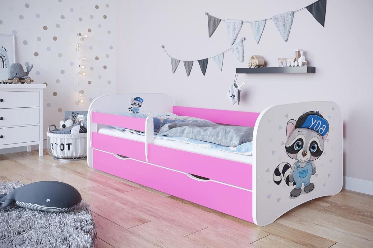Dagbed, roze, 1 persoon