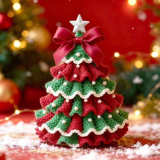 Kerst Haakset voor Beginners en Gevorderden, DIY Haakprojecten met Kerstbomen en Handgemaakte Haken, Perfecte Kerstdecoratie — afbeelding 3