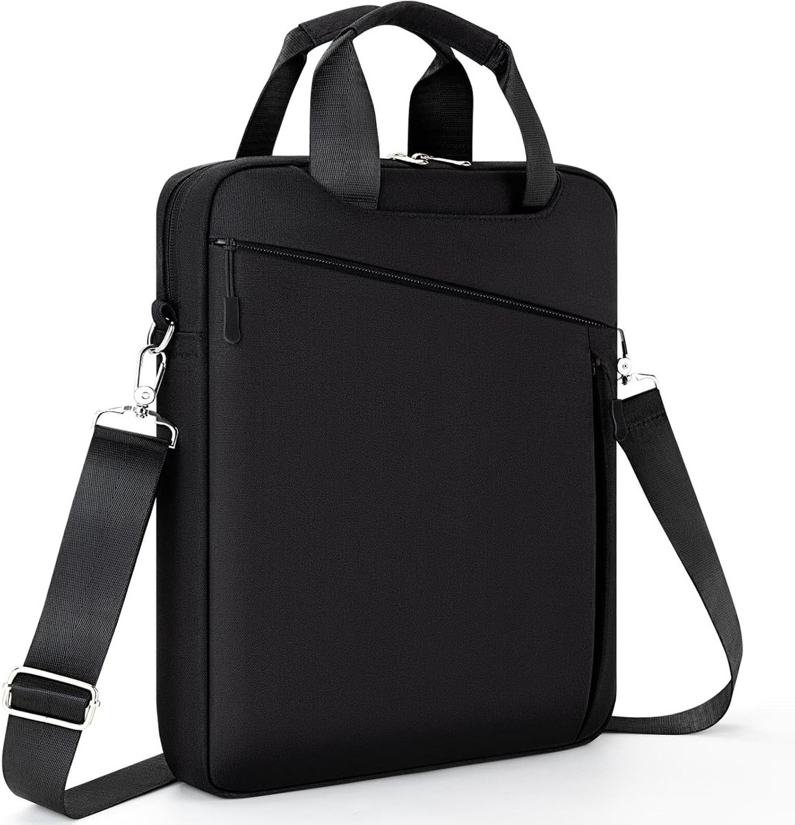 Draagtas voor 14 inch Laptops en MacBooks - Schoudertas, Bescherming en Stijl in Zwart