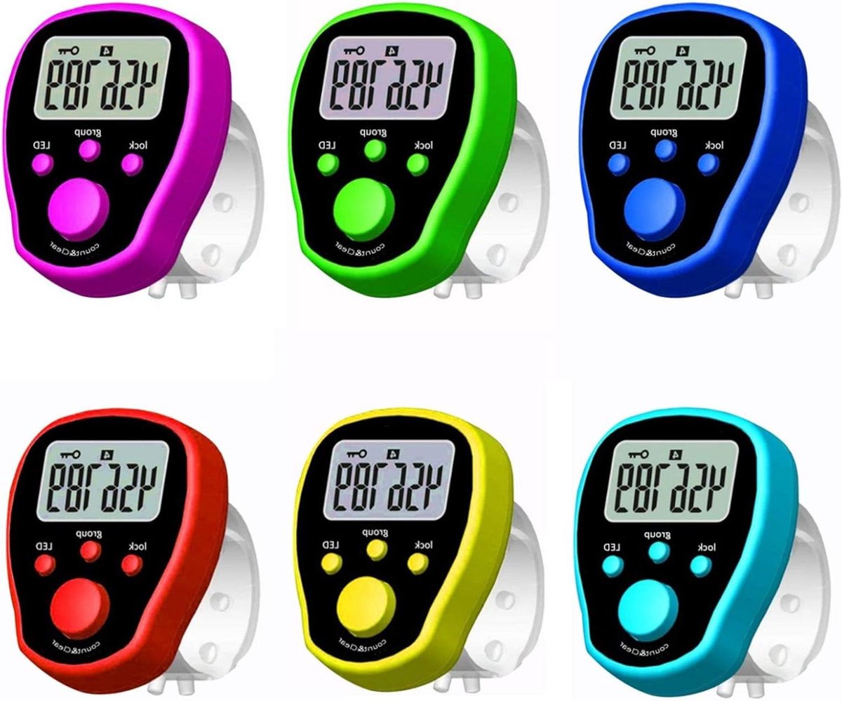Digitale Teller - Vinger Teller - Sport Activiteiten - 5 Kanalen Teller - 4.5 cm - Multicolor