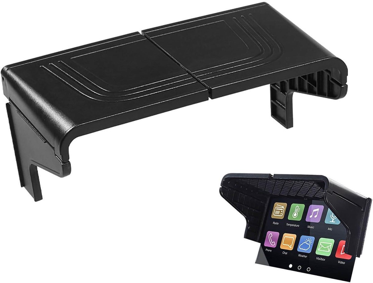 Navigatiescherm Beschermer - Zonneklep Vizier - Veilige Rit - Anti-reflectie - 7-12 Inch - Zwart