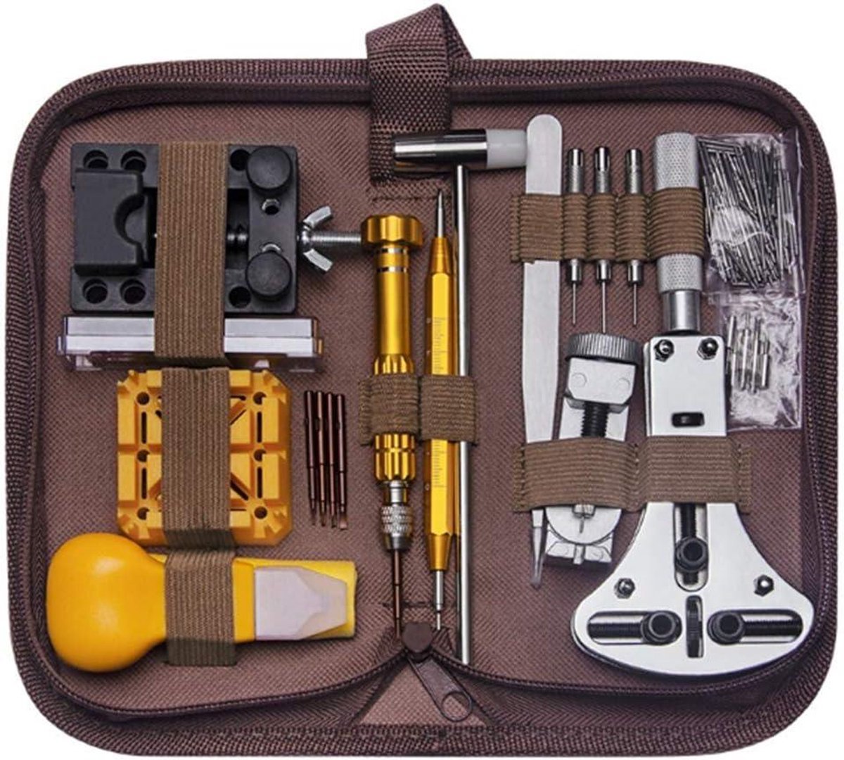 Horloge reparatieset - Horlogeband gereedschap - Horloge onderhoud - 149 Delige Set - Compleet - Zwart
