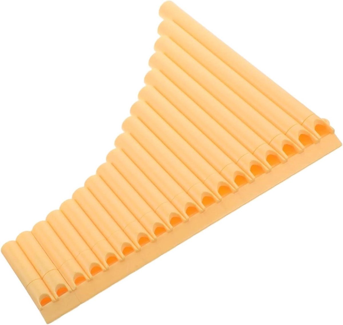 Panfluit Muziekinstrument - Gele Folk Fluit - Muziek Leren Spelen - 16 Pijpen Ontwerp