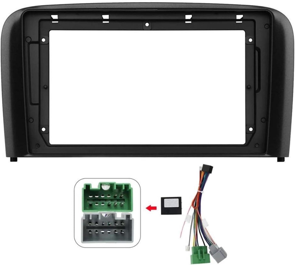 Autoradio Frame - Dashboard Afdekking - Auto Interieur - 9 Inch Scherm - Specifiek Model - Zwart